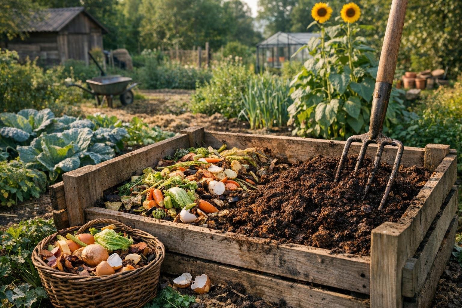 Kompostierung: Der Schlüssel zum Bio-Garten-Erfolg – Freilandwerk Blog Vorschau