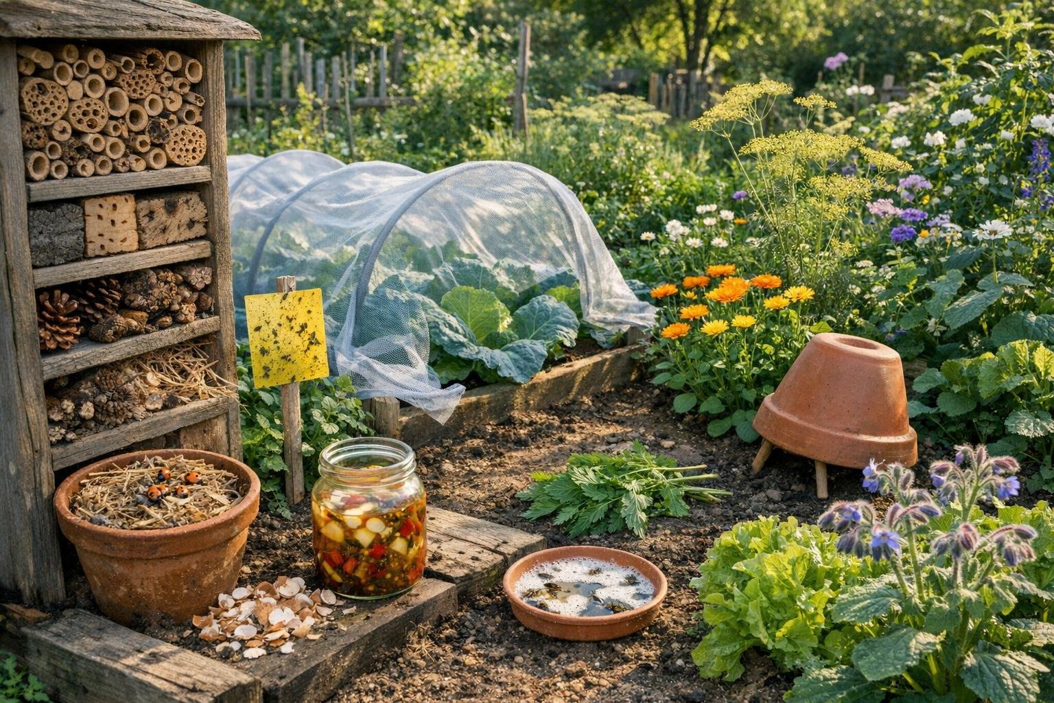 Nachhaltige Schädlingsbekämpfung im Bio-Garten – Freilandwerk Blog Vorschau