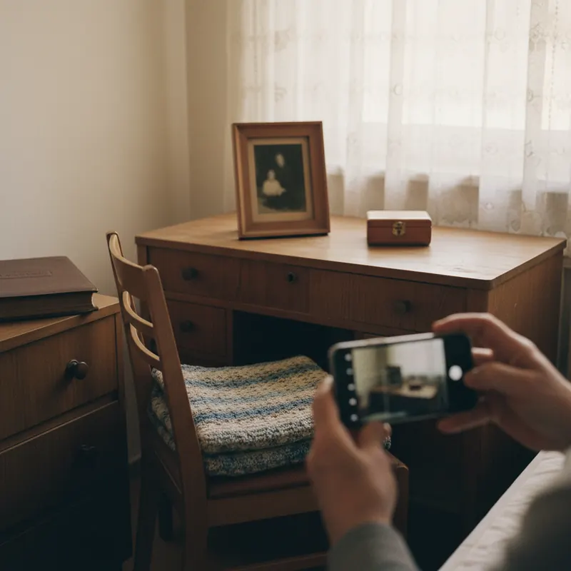 diffus© Übergabe – Schlafzimmer mit Frisierkommode