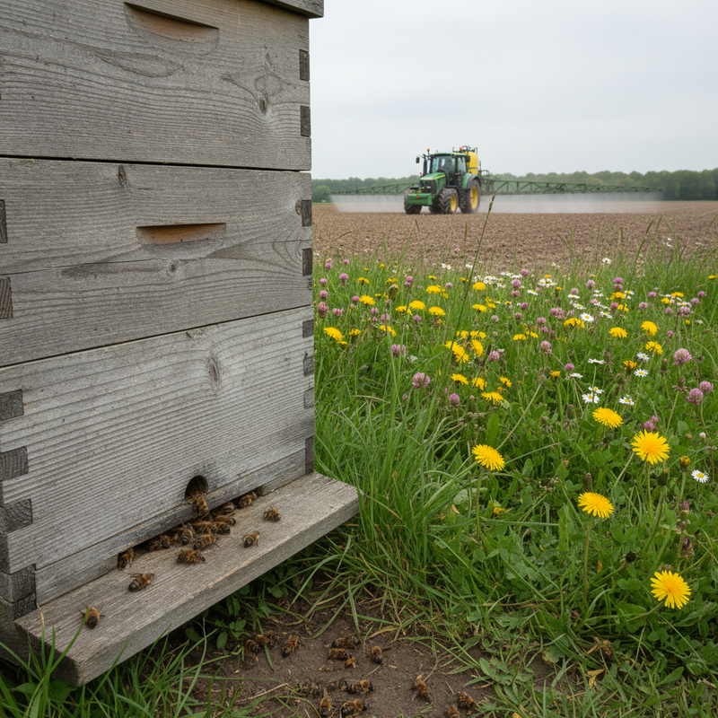 fotowerk© Beispielbild: Bienenstand mit Drift-Verdacht