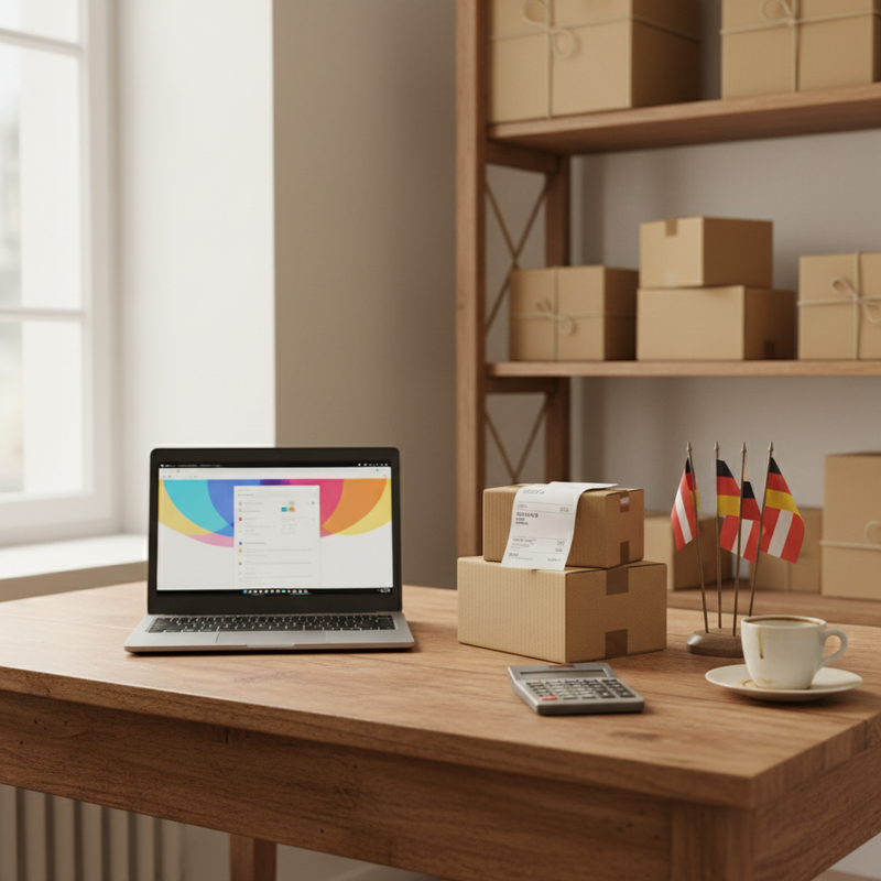 Online-Shop Checkout mit Währungsumrechnung und Länderflaggen