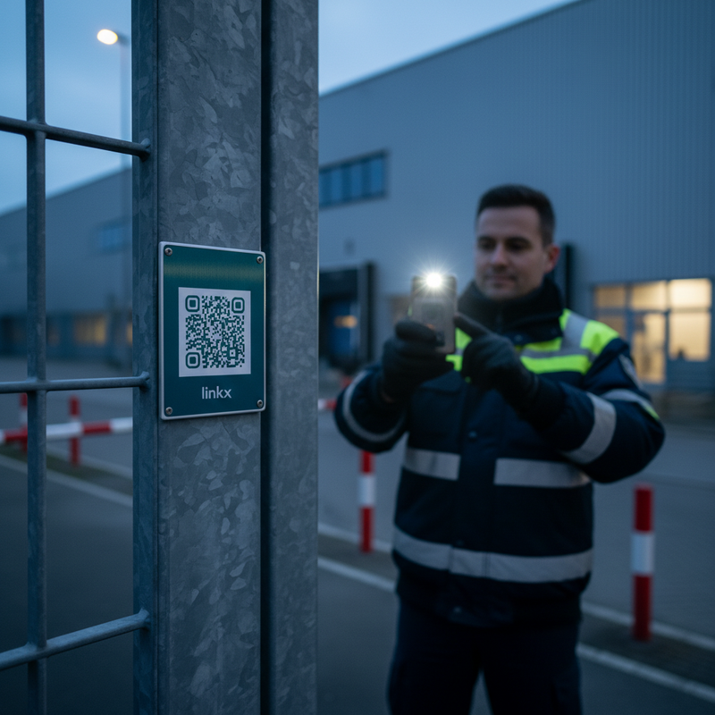 Sicherheits-Rundgang — Wachmann scannt Pflicht-Punkte, fehlt der Scan eskaliert der Watchdog