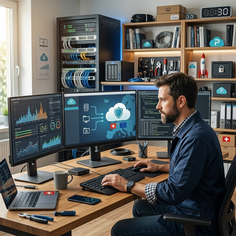 pCloud Cloud-Speicher Einrichtung per Fernwartung